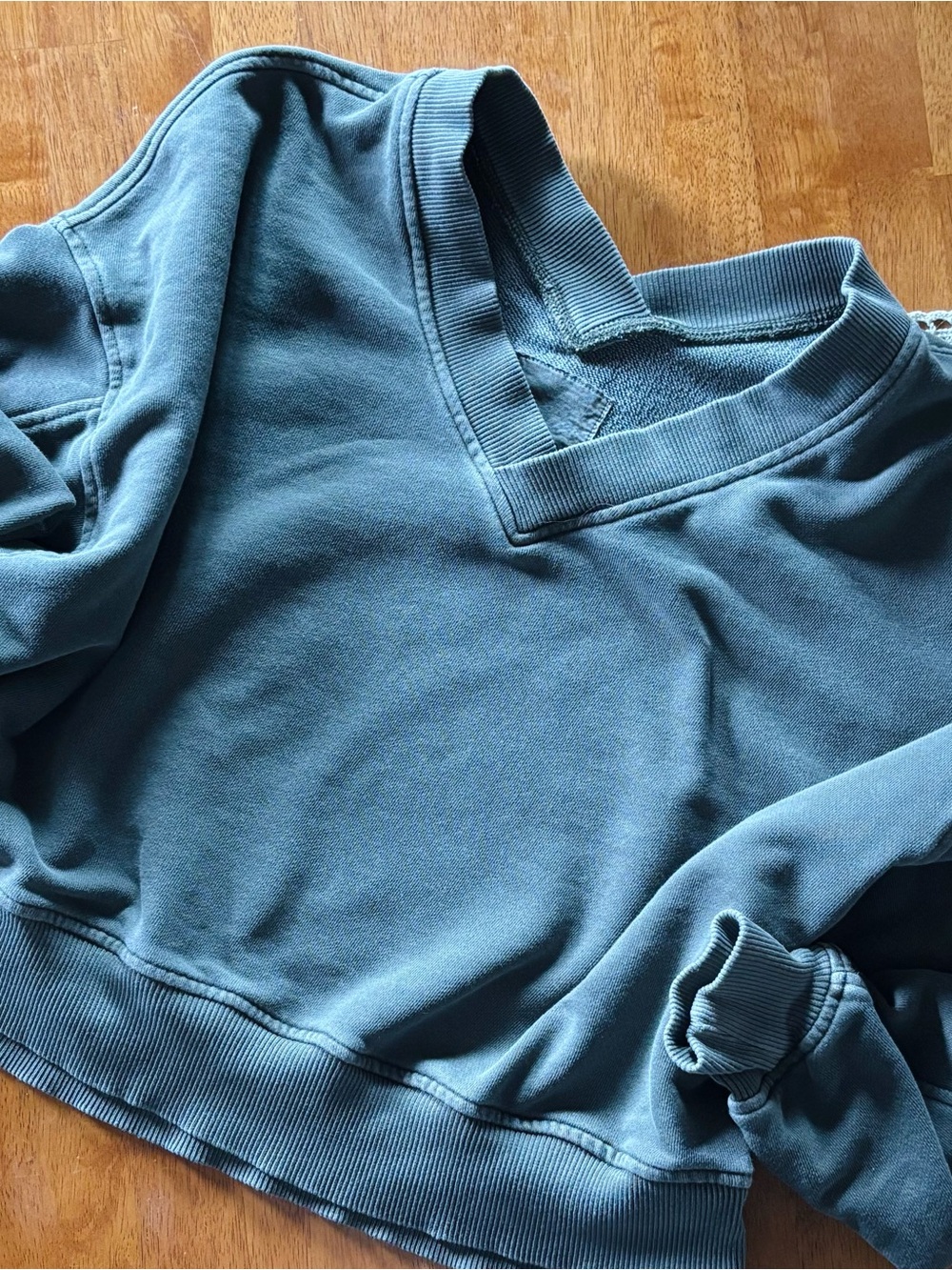 Aerie oversized V-neck crew